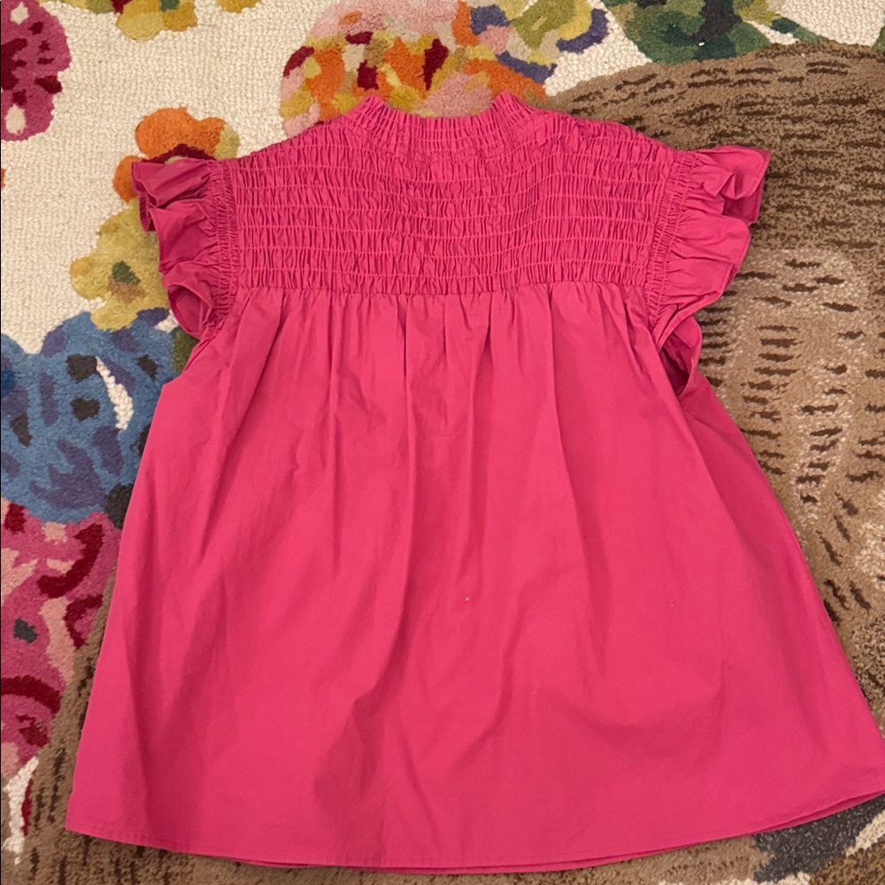Pink Ruffled Women’s Top - Picture 5 of 5